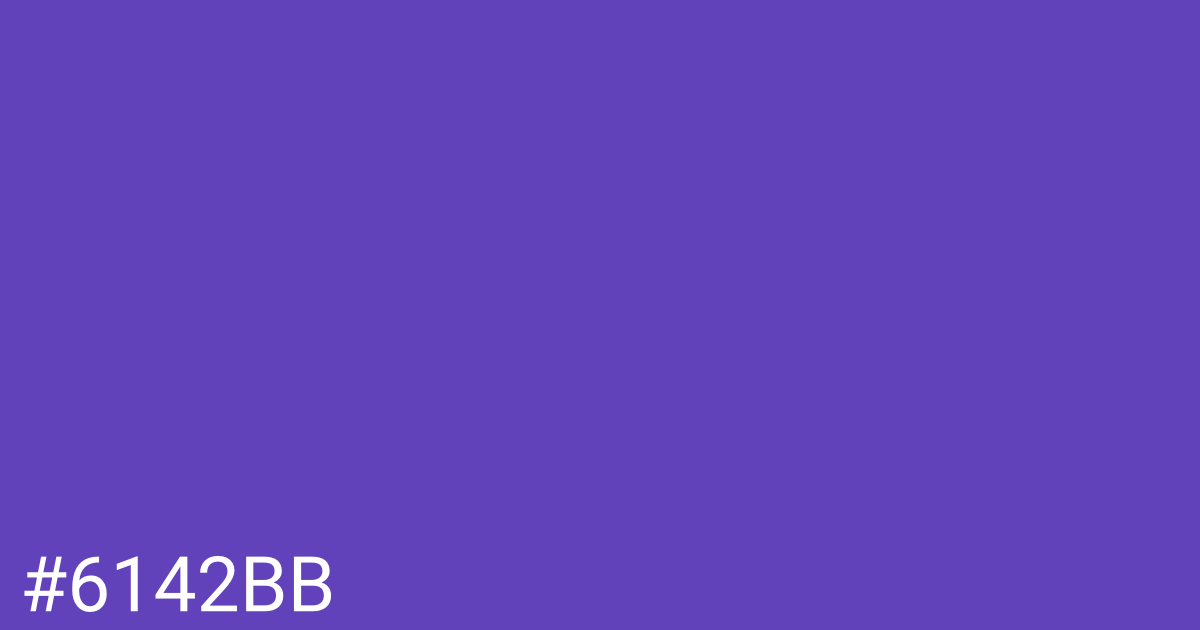 Hex color #6142bb graphic