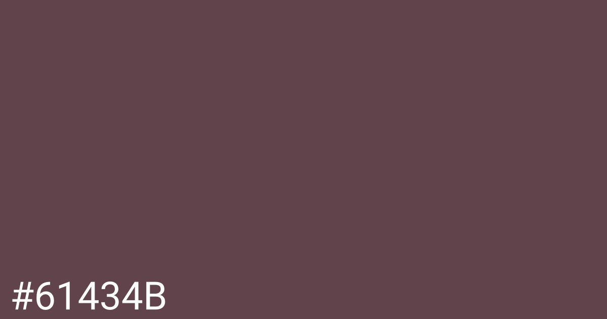 Hex color #61434b graphic