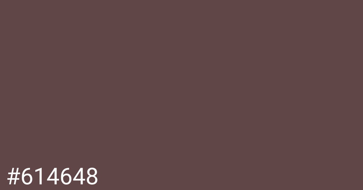 Hex color #614648 graphic