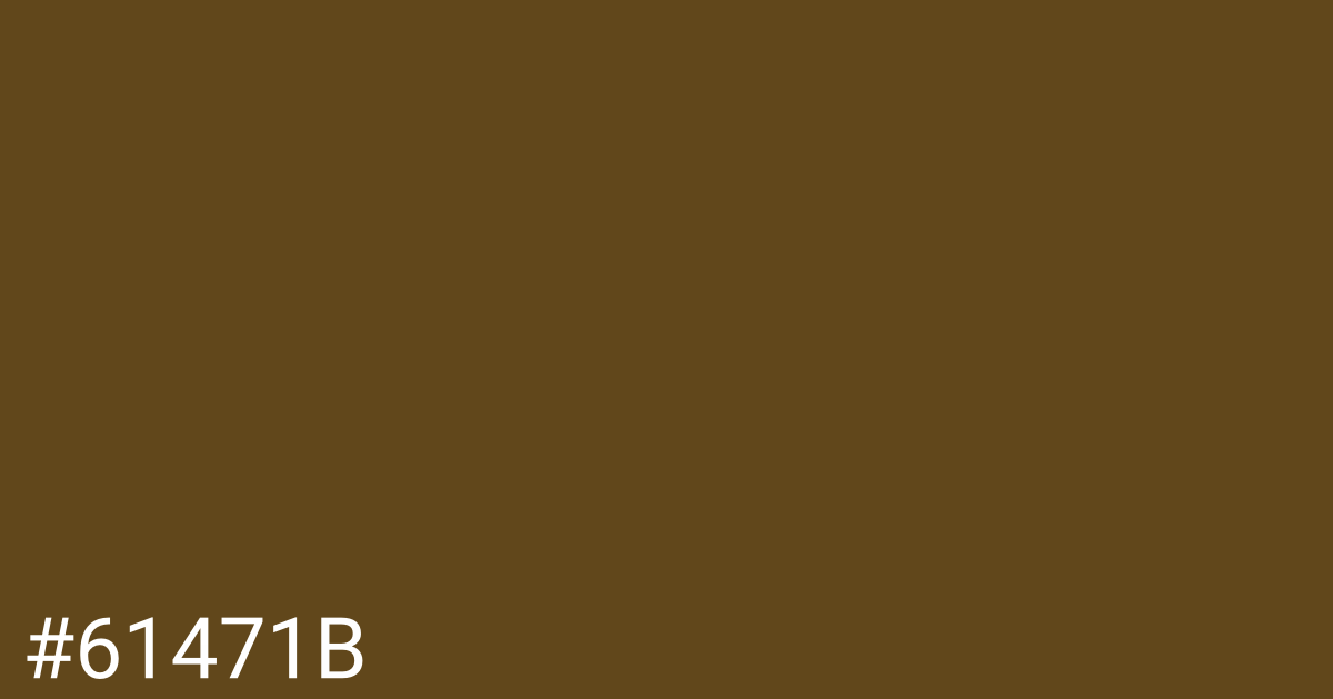 Hex color #61471b graphic