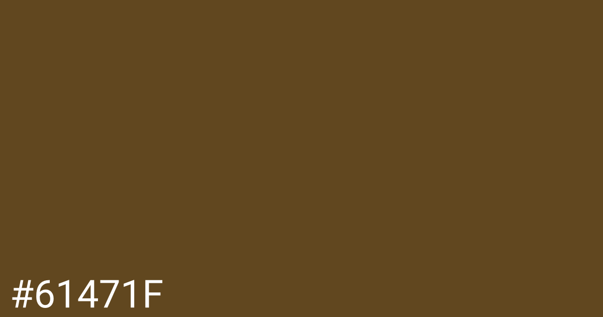 Hex color #61471f graphic