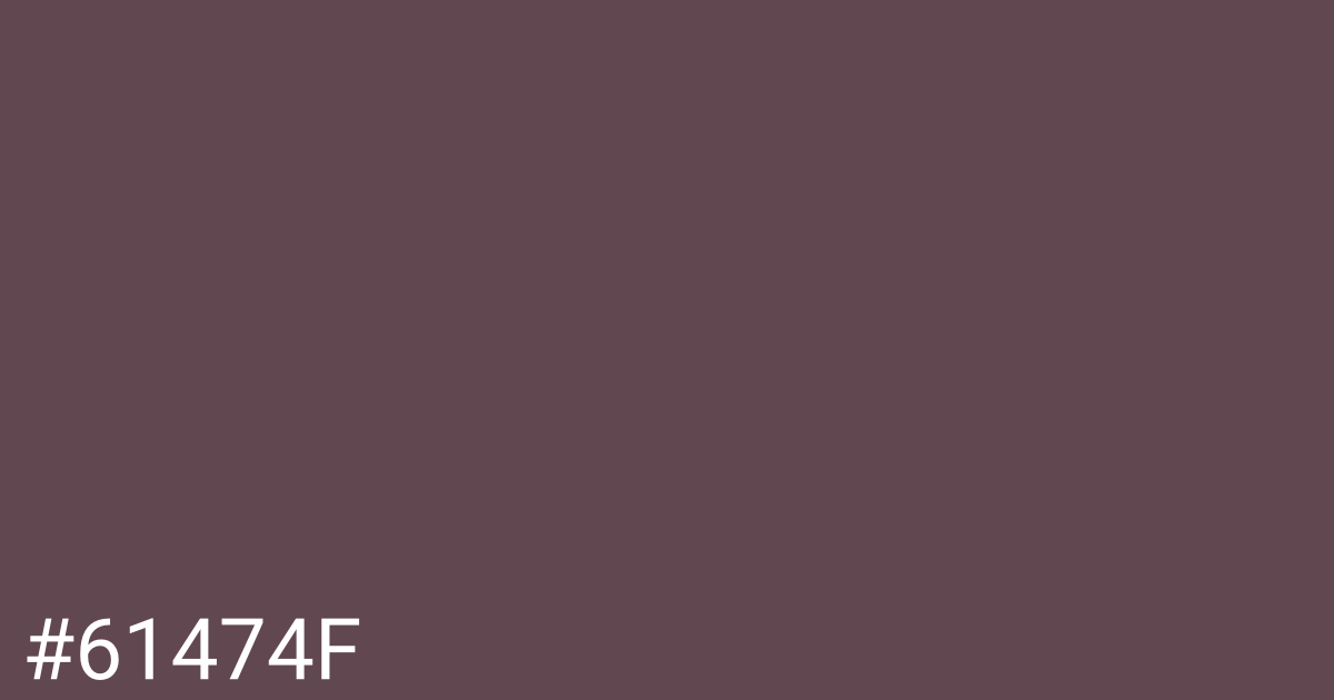 Hex color #61474f graphic