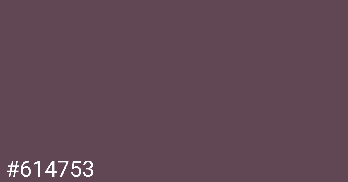 Hex color #614753 graphic