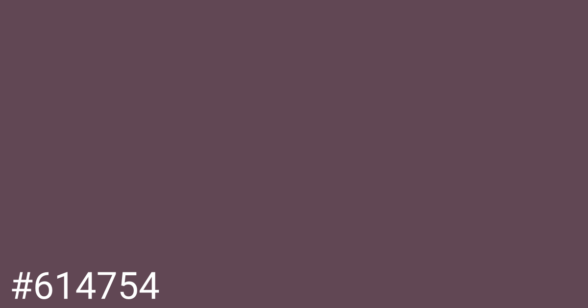 Hex color #614754 graphic