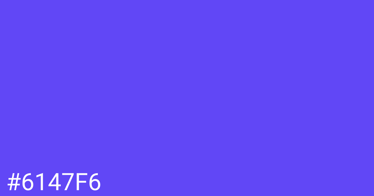 Hex color #6147f6 graphic