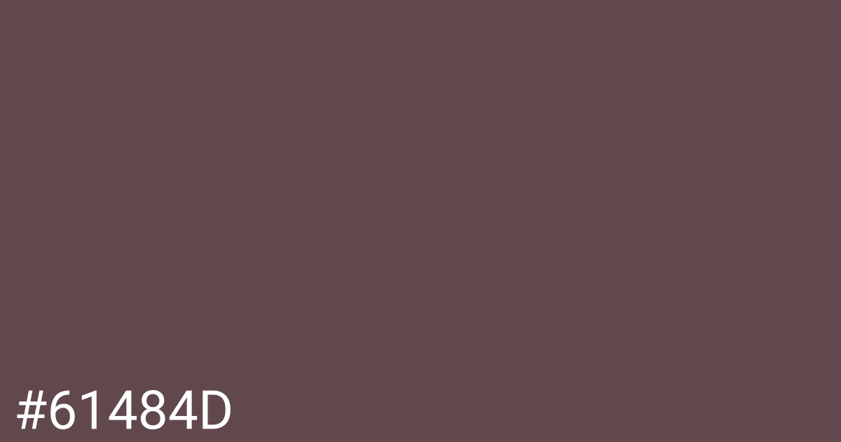 Hex color #61484d graphic