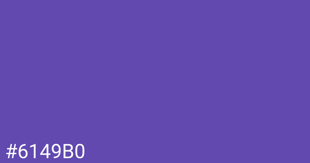 Hex color #6149b0 graphic