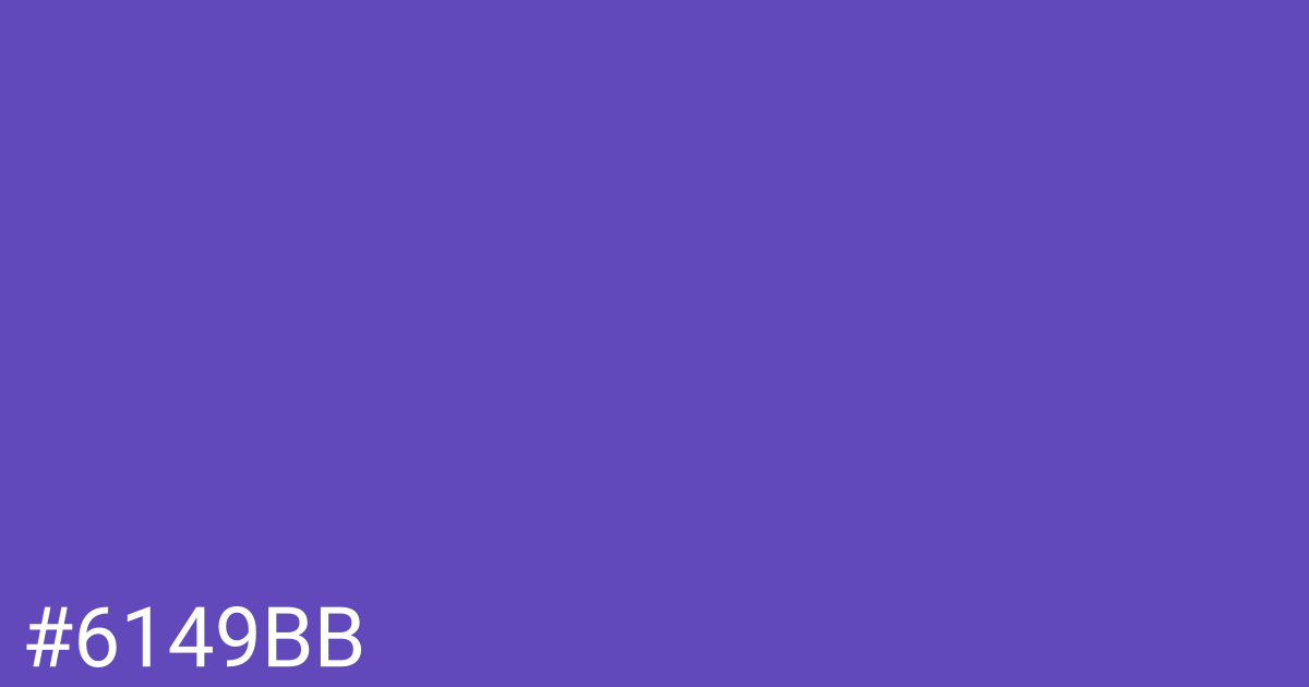 Hex color #6149bb graphic