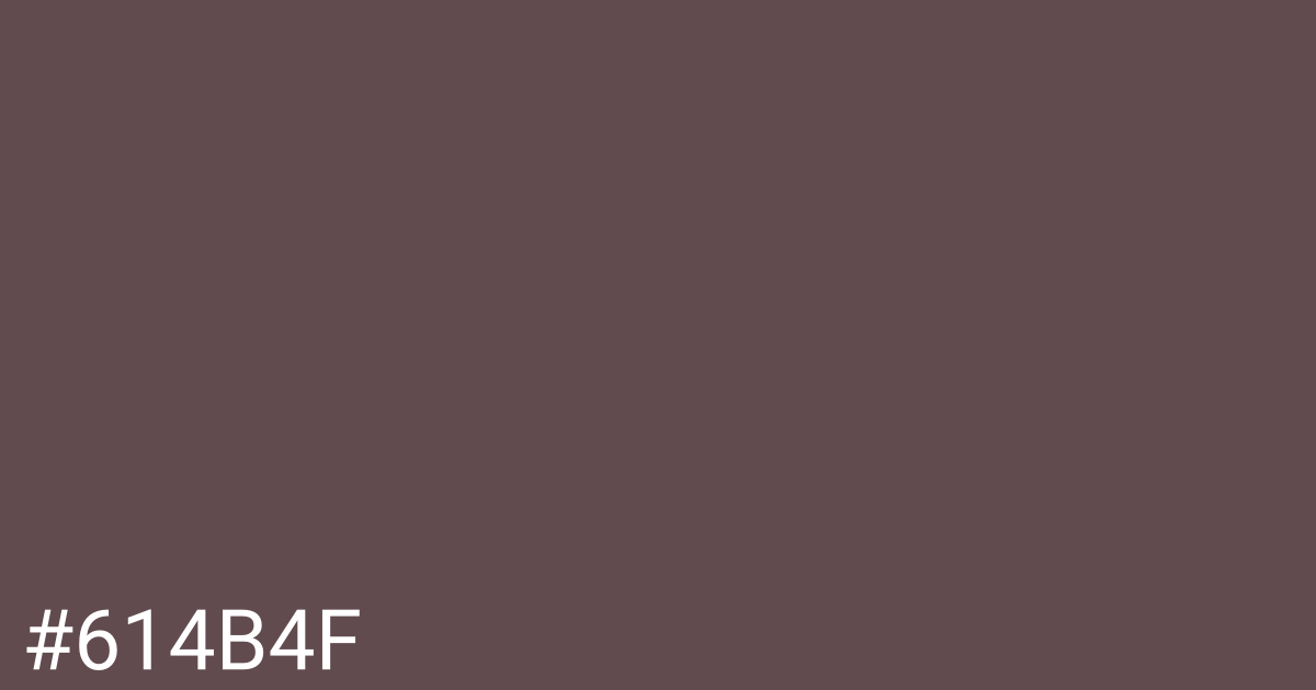 Hex color #614b4f graphic