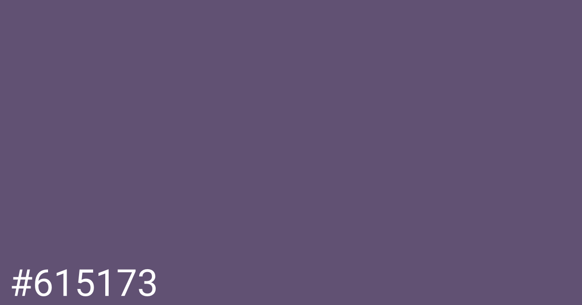 Hex color #615173 graphic