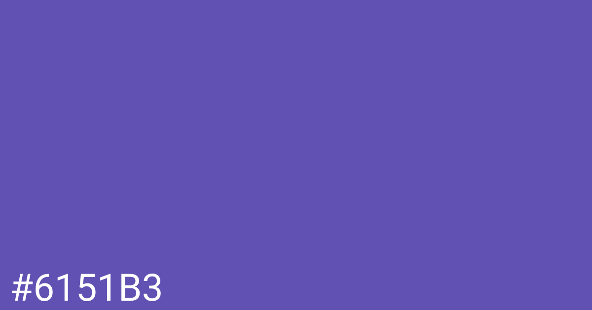 Hex color #6151b3 graphic