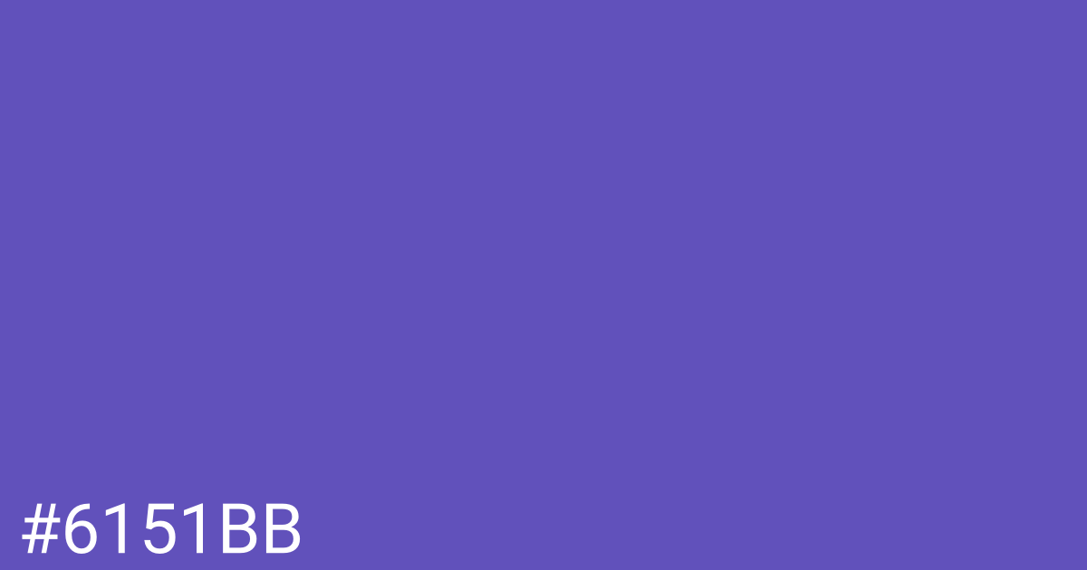 Hex color #6151bb graphic