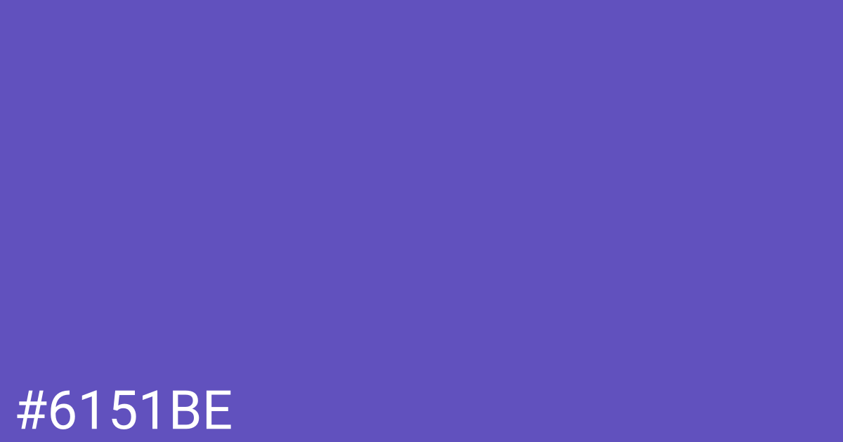 Hex color #6151be graphic