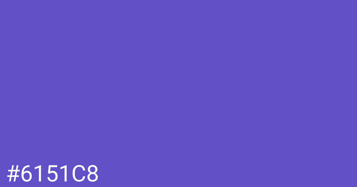 Hex color #6151c8 graphic