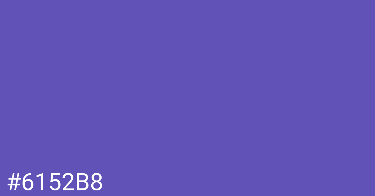 Hex color #6152b8 graphic