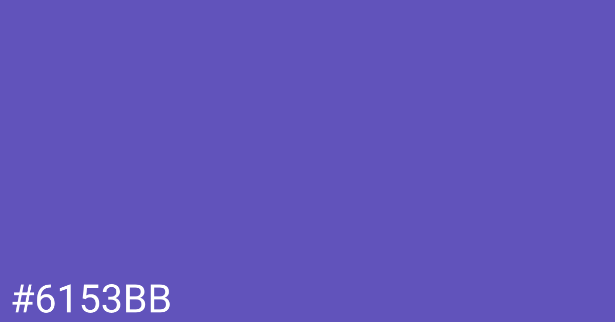 Hex color #6153bb graphic