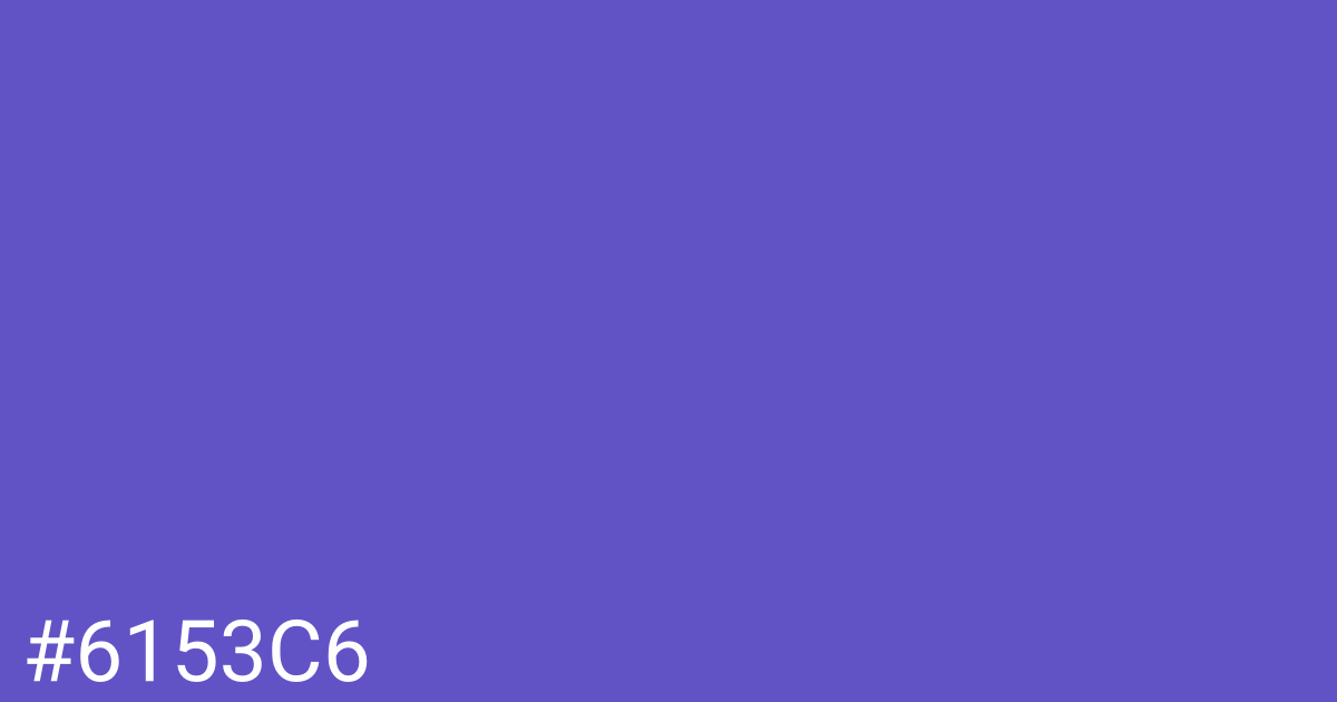Hex color #6153c6 graphic