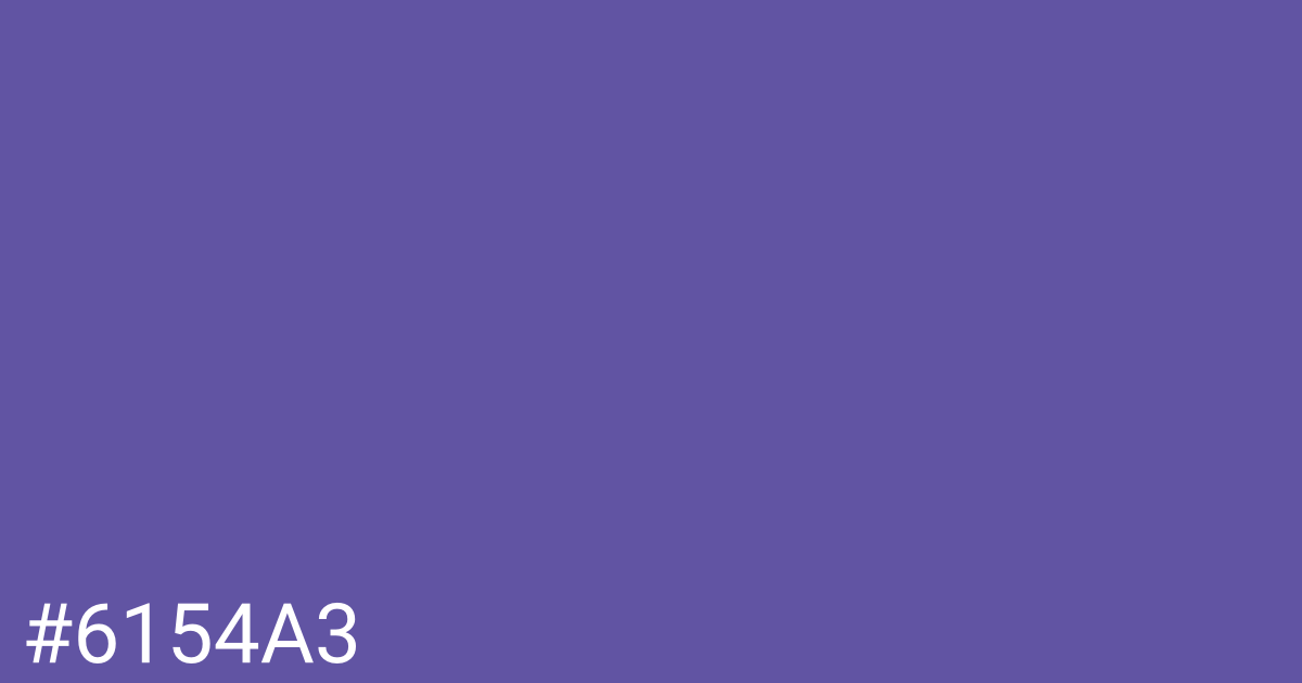 Hex color #6154a3 graphic