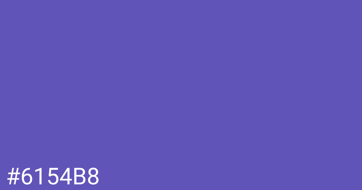 Hex color #6154b8 graphic