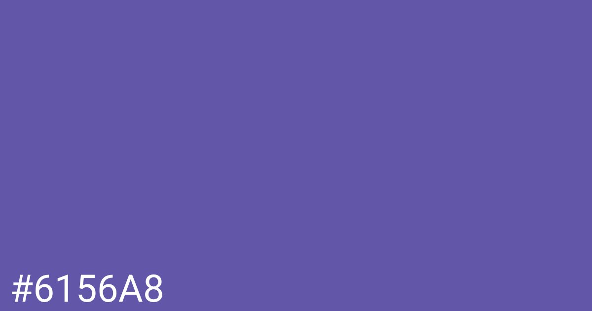 Hex color #6156a8 graphic