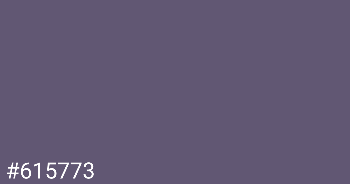 Hex color #615773 graphic