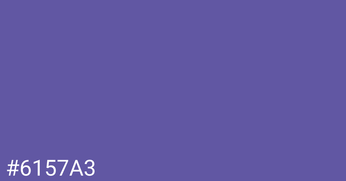 Hex color #6157a3 graphic