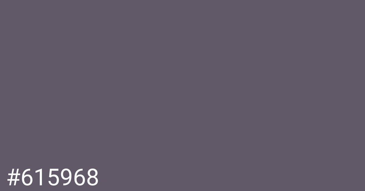 Hex color #615968 graphic