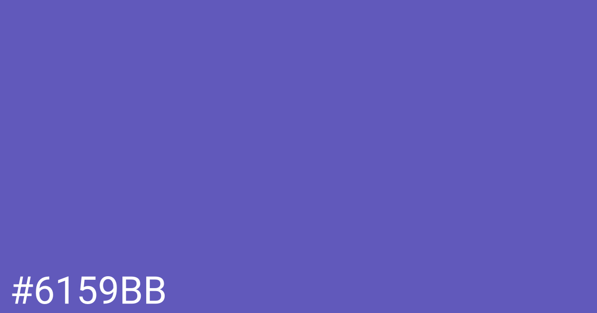 Hex color #6159bb graphic