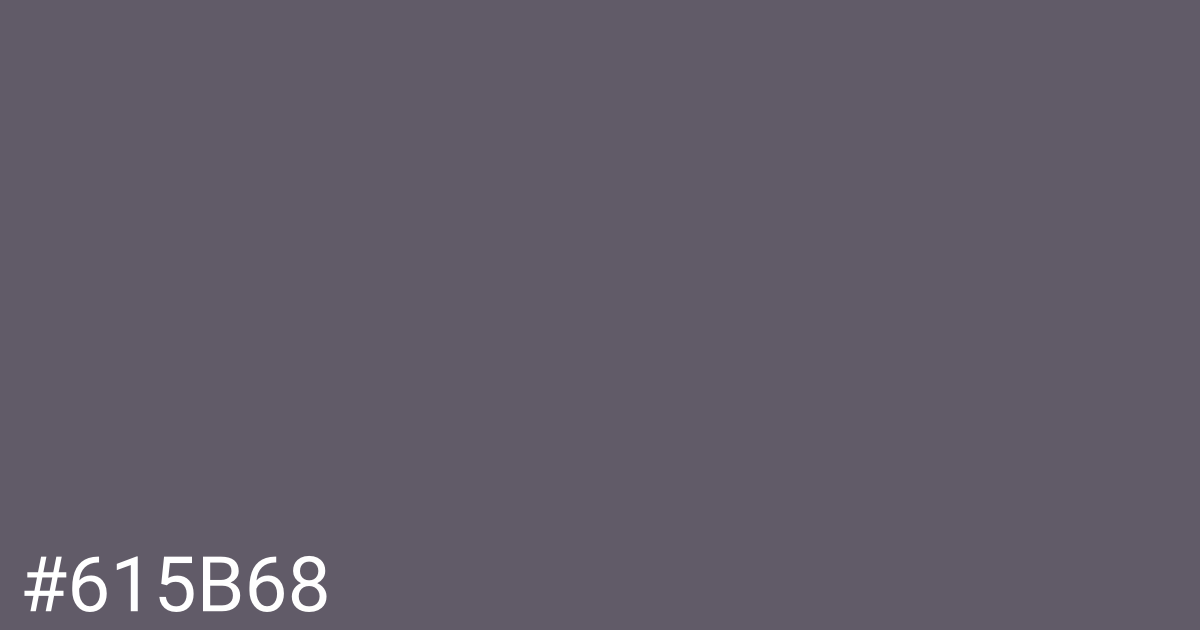 Hex color #615b68 graphic