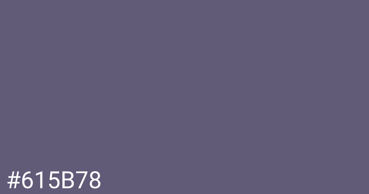 Hex color #615b78 graphic