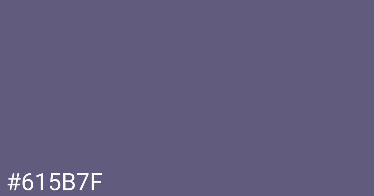 Hex color #615b7f graphic