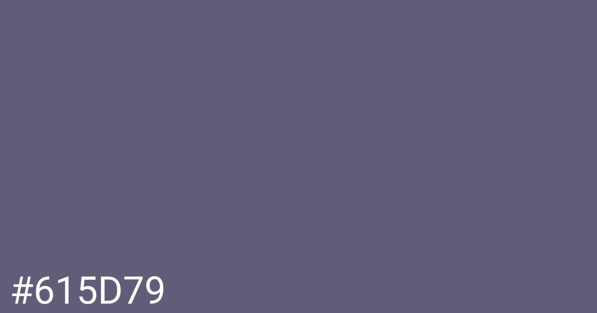 Hex color #615d79 graphic