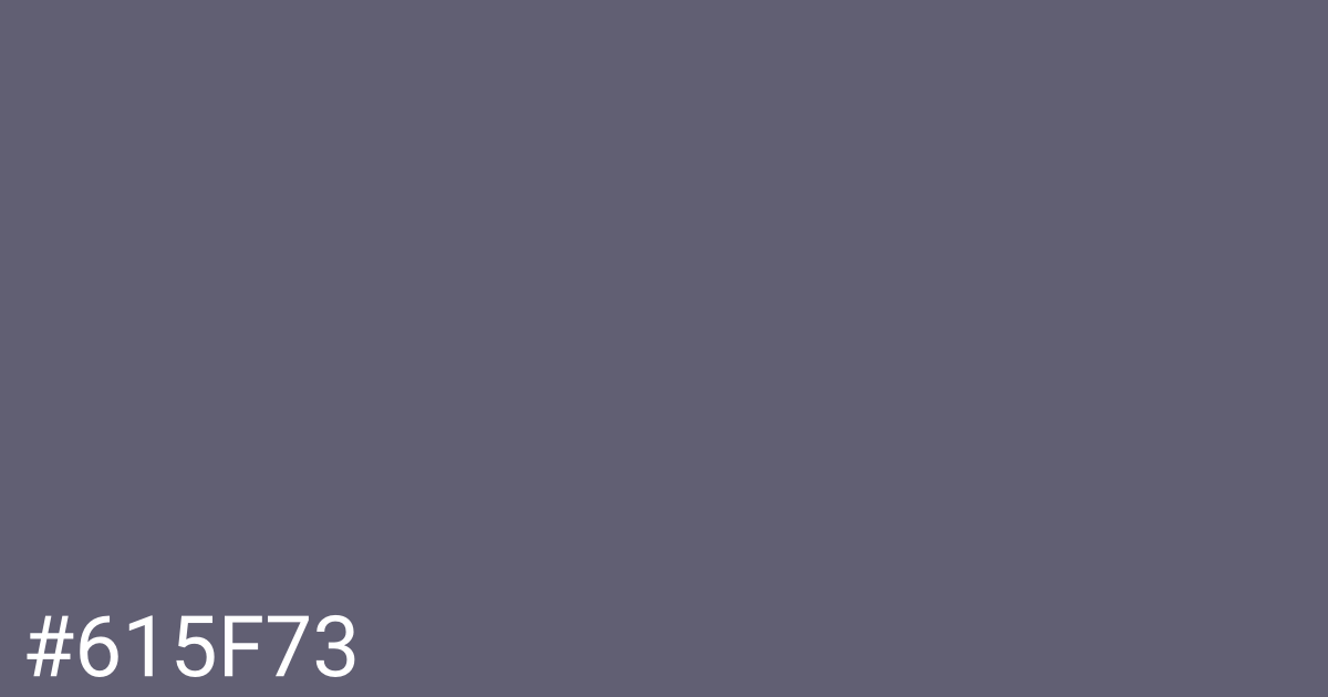 Hex color #615f73 graphic