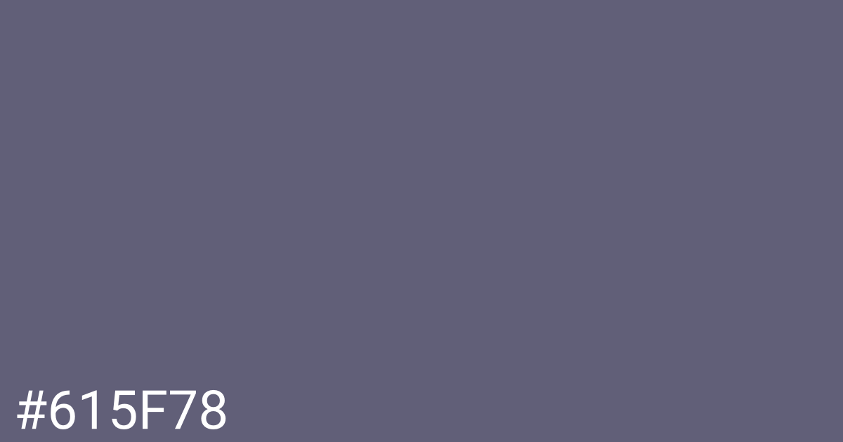 Hex color #615f78 graphic