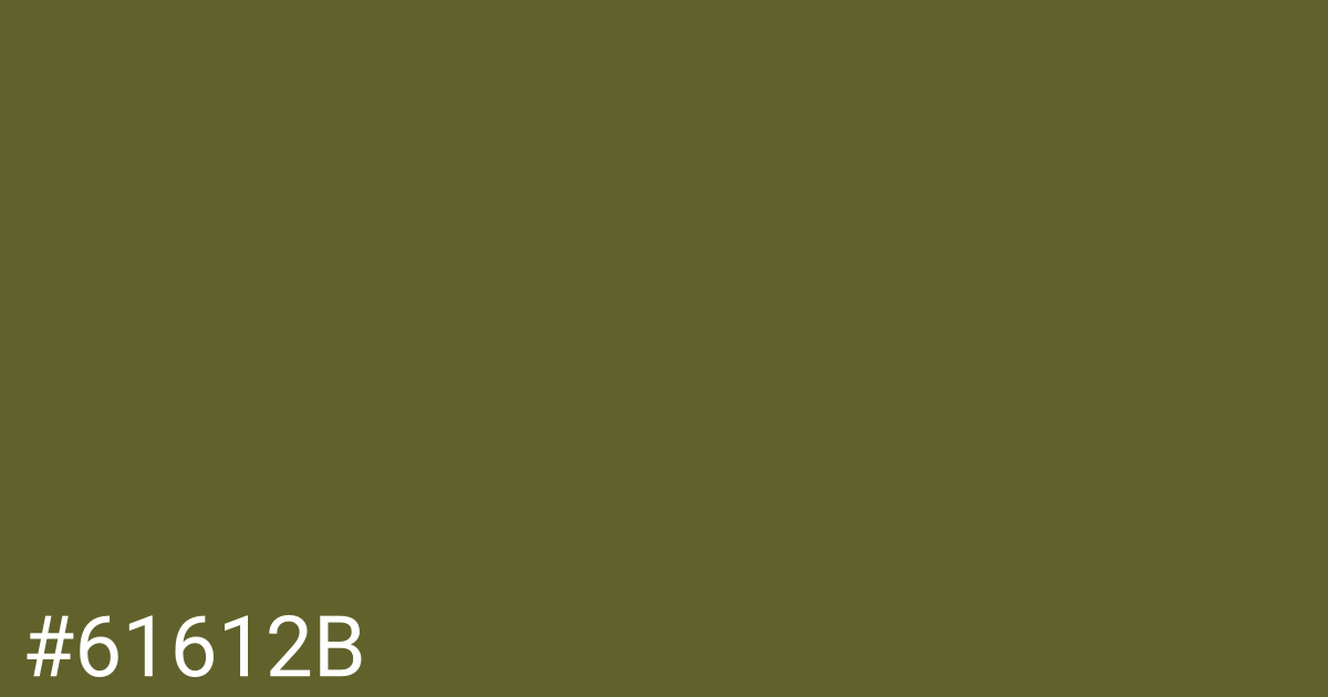 Hex color #61612b graphic