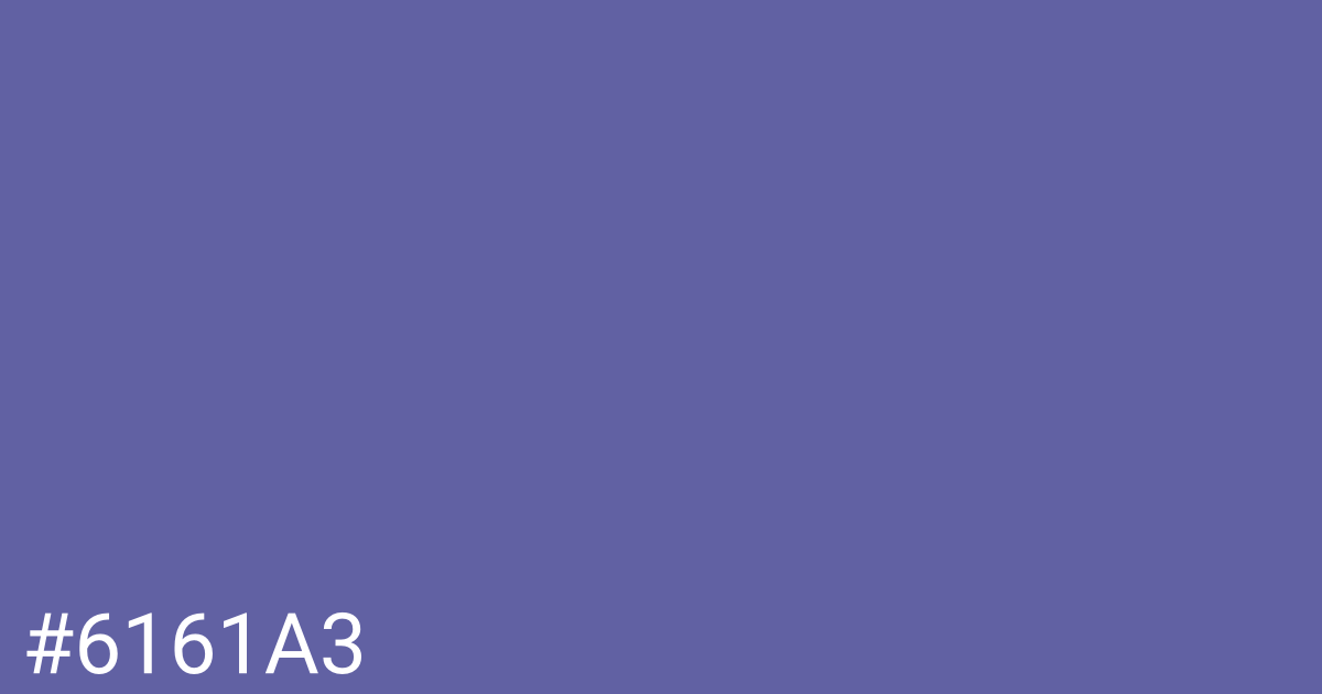 Hex color #6161a3 graphic