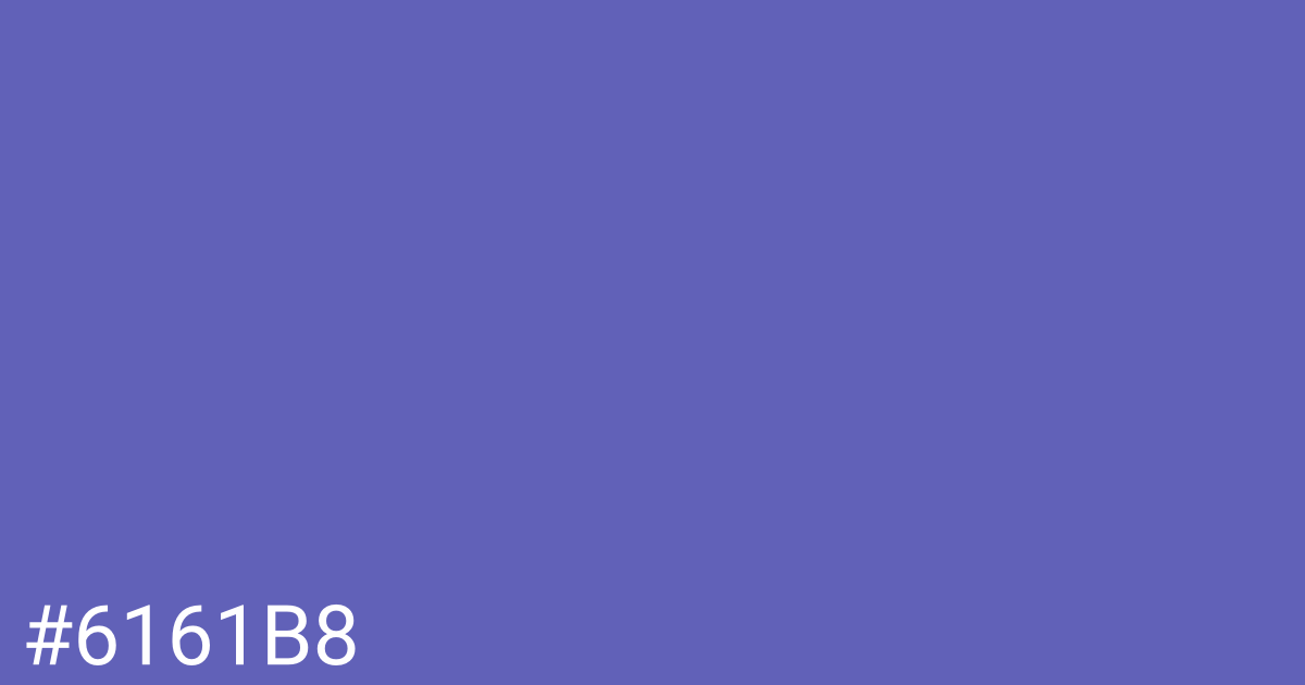 Hex color #6161b8 graphic