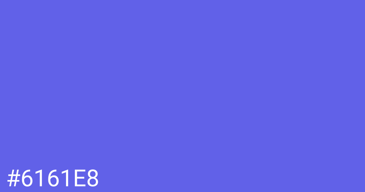 Hex color #6161e8 graphic