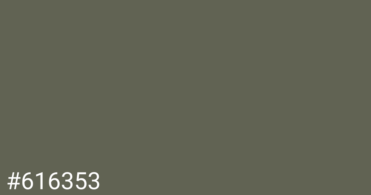 Hex color #616353 graphic