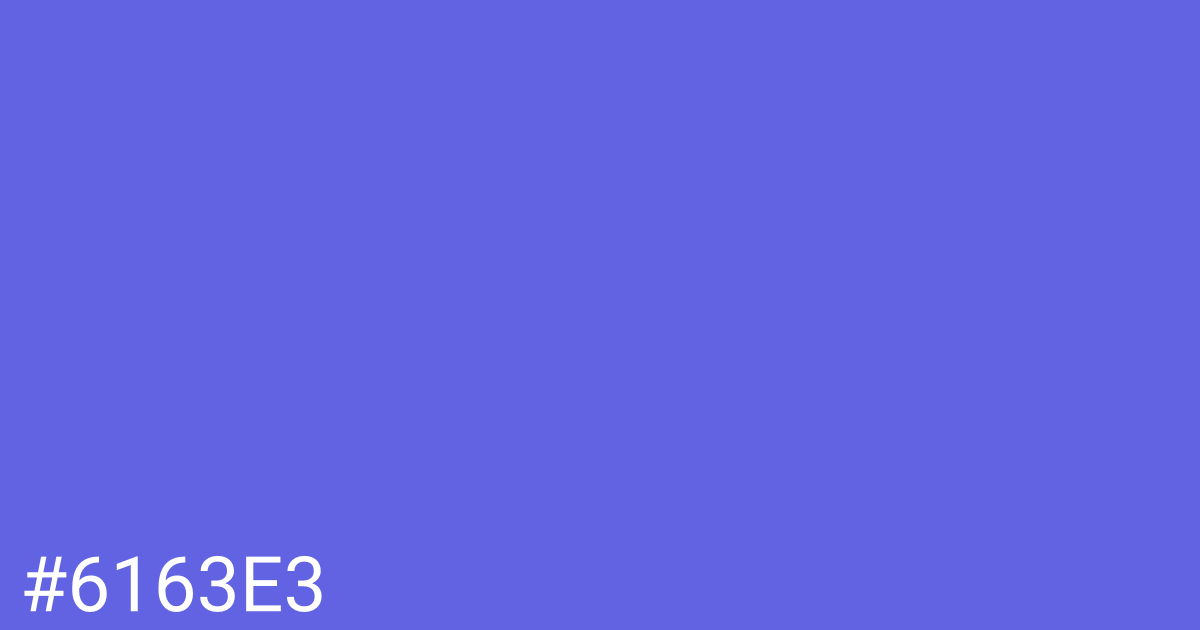 Hex color #6163e3 graphic