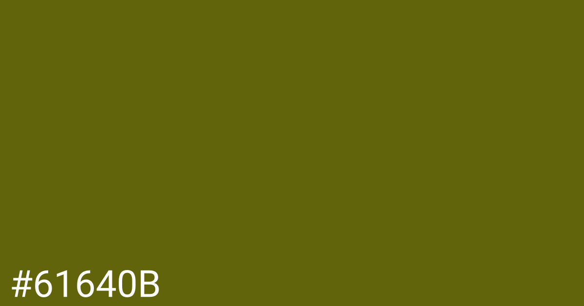 Hex color #61640b graphic