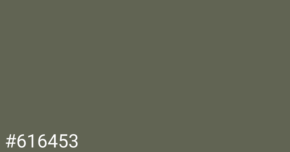 Hex color #616453 graphic