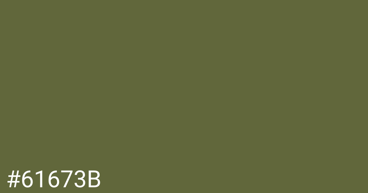 Hex color #61673b graphic