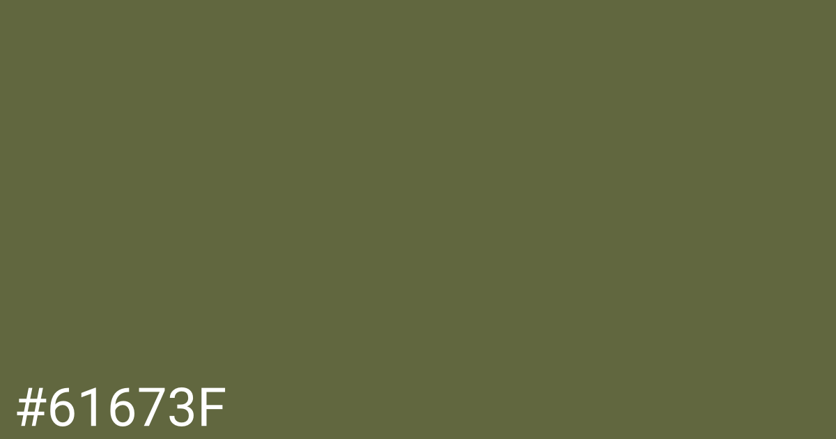 Hex color #61673f graphic