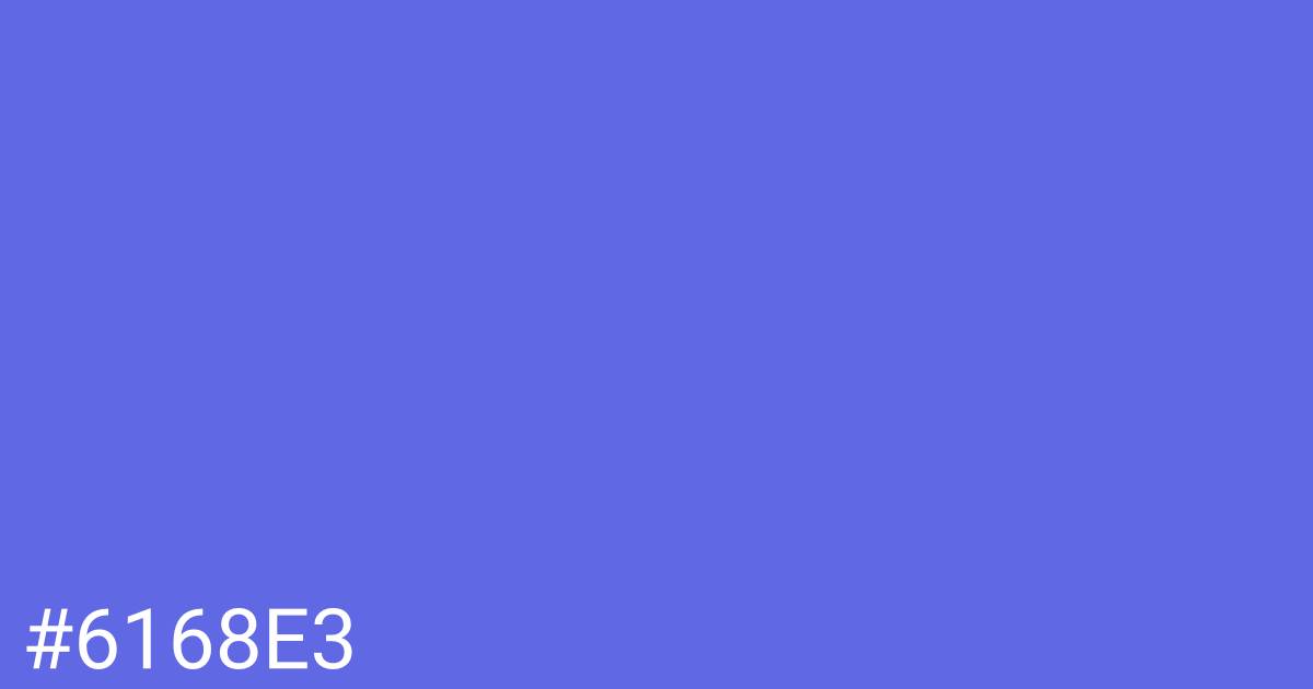 Hex color #6168e3 graphic