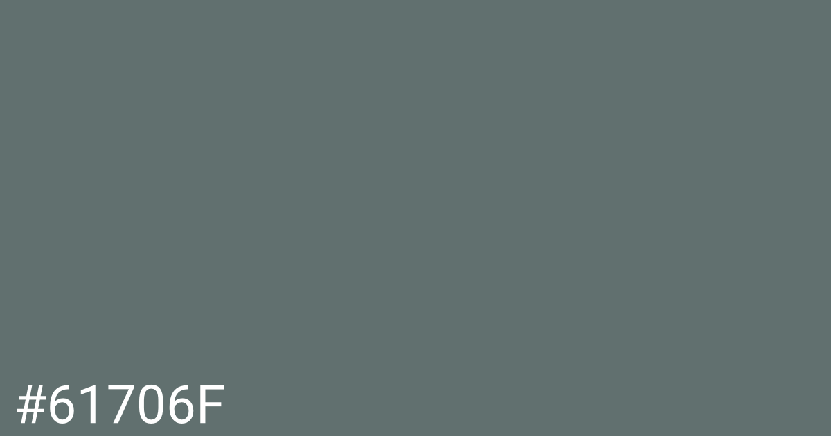 Hex color #61706f graphic