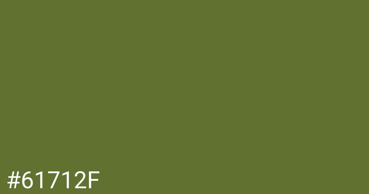 Hex color #61712f graphic