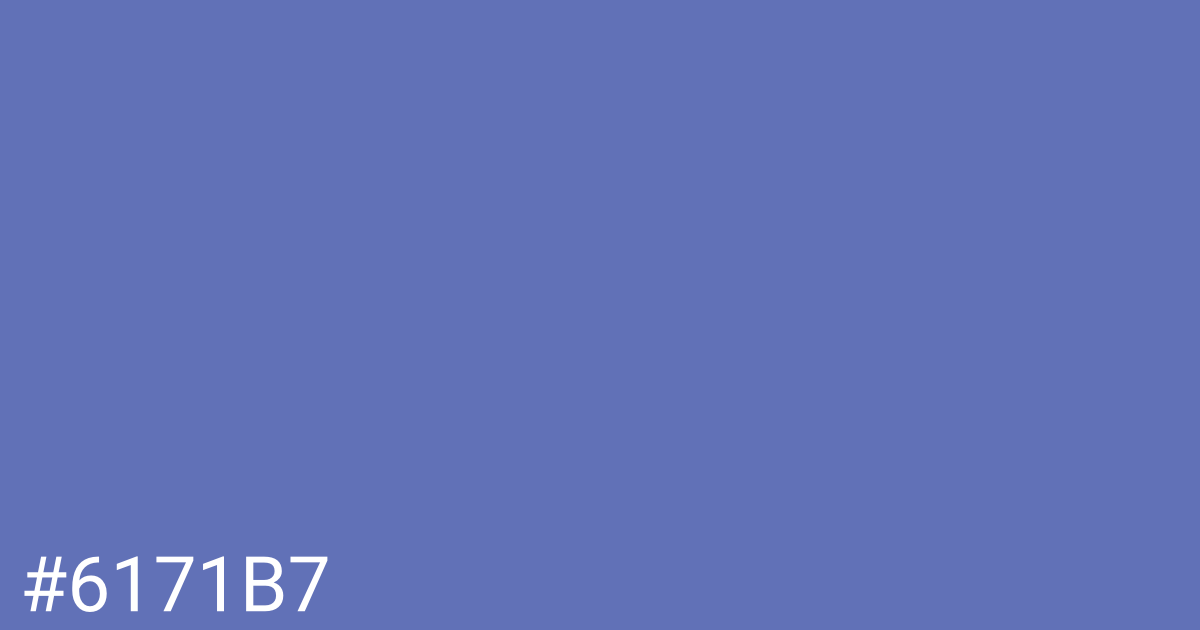 Hex color #6171b7 graphic