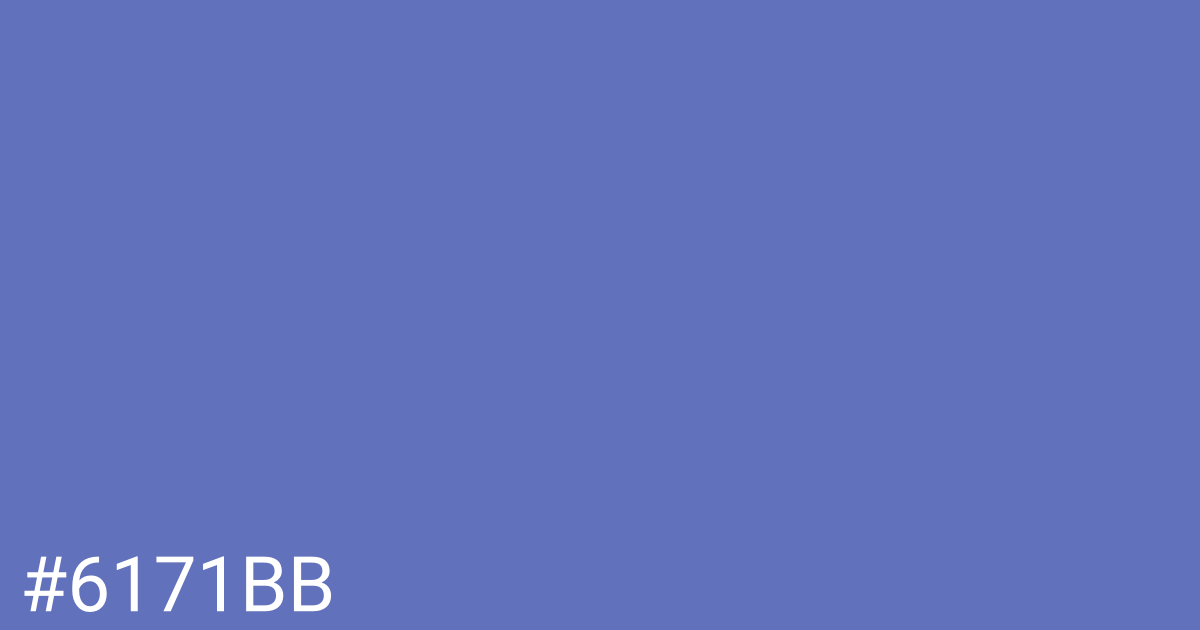 Hex color #6171bb graphic