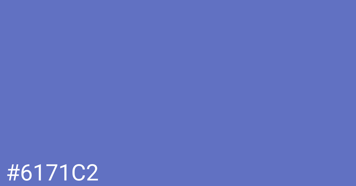 Hex color #6171c2 graphic